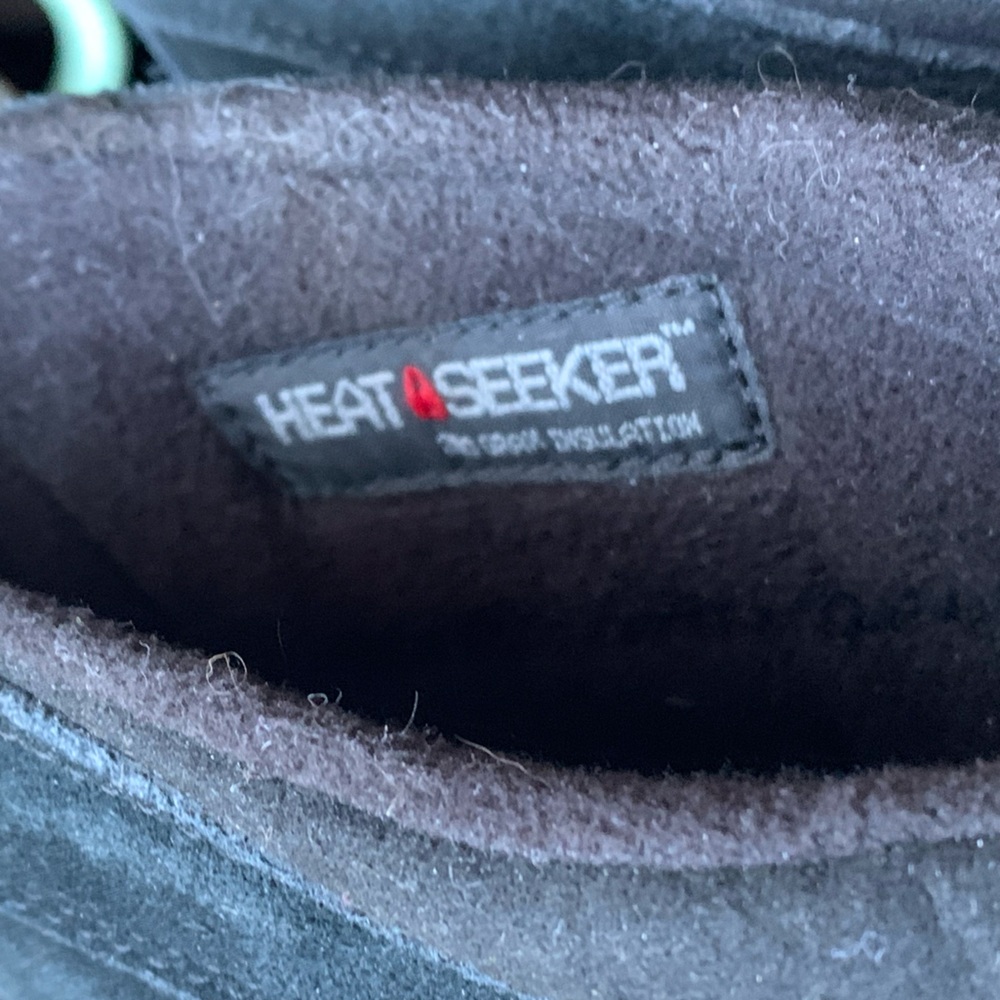 THE NORTH FACE Mens HEAT SEEKER Black Pull On Black Snow Boots 200G Insullation - Picture 8 of 9